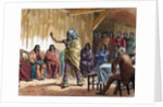 Meriwether Lewis, (1774-1809). American explorer. The Grand Council of the Ravens at Fort Laramie in by Anonymous