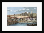 Spain. Andalusia. CÃƒÂ³rdoba. View of the city with the Mosque. 19 century engraving by Anonymous