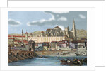 Spain. Andalusia. CÃƒÂ³rdoba. View of the city with the Mosque. 19 century engraving by Anonymous