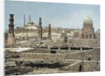 Egypt. Cairo. View of the city with the Citadel. Engraving by Anonymous