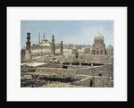 Egypt. Cairo. View of the city with the Citadel. Engraving by Anonymous