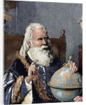 Galileo Galilei (1564-1642). Physicist, Italian mathematician and astronomer. Galileo demonstrating by Anonymous