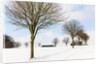 Winter scene by a chapel by Anonymous