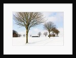 Winter scene by a chapel by Anonymous