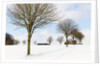 Winter scene by a chapel by Anonymous