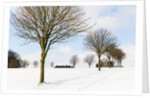 Winter scene by a chapel by Anonymous