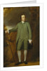 Portrait of George Morewood, standing full length, in a Green Coat, Waistcoat and Breeches by George Romney