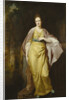 Portrait of Mrs. Ellen Morewood, standing full length, in a Yellow Dress by George Romney