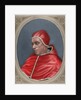 Gregory XII. Pope between 1406 and 1415. Engraving by Anonymous