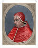 Gregory XII. Pope between 1406 and 1415. Engraving by Anonymous