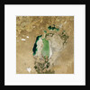 Satellite view of the Aral Sea in 2005, with the 1960 shoreline super-imposed by Anonymous