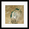 Satellite view of the Aral Sea in 2008, with the 1960 shoreline super-imposed by Anonymous