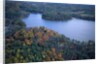 Aerial view of river and forest, Pittsfield, Massachusetts, USA by Anonymous