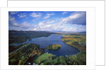 Aerial view of river and forest, Pittsfield, Massachusetts, USA by Anonymous