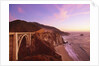 Bridge over ocean cliff, Big Sur, California, USA by Anonymous