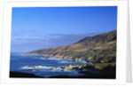 View of coastline at Whale Peak, Big Sur, California, USA by Anonymous