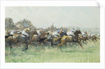 The Derby, Tattenham Corner by Gilbert Holiday