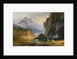 Indians Spearfishing by Albert Bierstadt