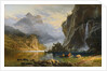 Indians Spearfishing by Albert Bierstadt
