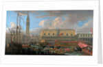 The Bucintoro Departing from the Bacino di San Marco on the Grand Canal, Venice by Luca Carlevarijs