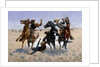 Aiding a Comrade by Frederic Remington