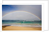 Rainbow at Baldwin Beach, Maui, Hawaii by Anonymous