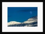 Mountain Ridge and Moon, Antarctic Peninsula by Anonymous