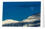 Mountain Ridge and Moon, Antarctic Peninsula by Anonymous