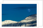 Mountain Ridge and Moon, Antarctic Peninsula by Anonymous