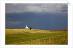 Rocklyn Community Church With Wheat fields and storm coming by Anonymous