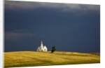 Rocklyn Community Church With Wheat fields and storm coming by Anonymous