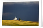 Rocklyn Community Church With Wheat fields and storm coming by Anonymous
