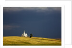 Rocklyn Community Church With Wheat fields and storm coming by Anonymous