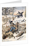 Cossacks Attacked by Wolves Manchuria Siberia (May 1904) by Anonymous