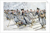 Russian Soldiers Transport Injured on Skies Russo-Japanese War ( by Anonymous