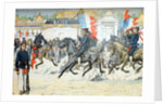 Procession of Indigenous Cavalry in French Indo-China (Vietnam) by Anonymous