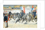Procession of Indigenous Cavalry in French Indo-China (Vietnam) by Anonymous
