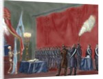 Secret Societies (nineteenth century). Initiation ceremony of a new member by Anonymous