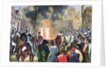 Burning Templar in the 14th century by Anonymous