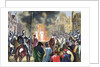 Burning Templar in the 14th century by Anonymous