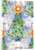 Decorated Christmas trees by Anonymous