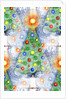Decorated Christmas trees by Anonymous