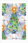 Decorated Christmas trees by Anonymous