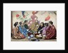 Japanese family eating by Anonymous