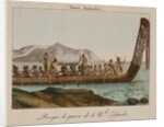 War canoe of New Zealand by Anonymous