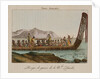War canoe of New Zealand by Anonymous