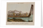War canoe of New Zealand by Anonymous