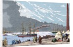 Egypt. The Spanish frigate "Berenguela" by the Suez Canal by Anonymous