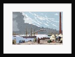 Egypt. The Spanish frigate "Berenguela" by the Suez Canal by Anonymous