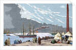 Egypt. The Spanish frigate "Berenguela" by the Suez Canal by Anonymous